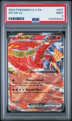 PSA 9 Ho-oh ex CLC 007 - TCG Classic Collection Holo Pokemon Card - MINT 2023 - Image 1