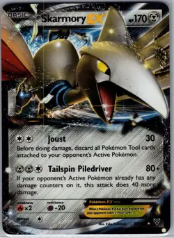 Skarmory EX 80/146 XY Base Set - Pokemon Card - NM - Image 1