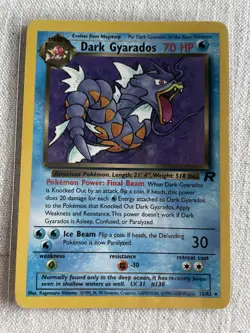 Dark Gyarados Pokemon Card TCG 25/82 Team Rocket Excellent Condition - Image 1