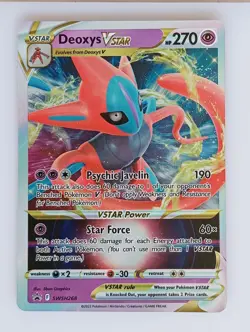 Deoxys V star - SWSH268 - Black Star Promo - Pokemon Card - NM - Image 1