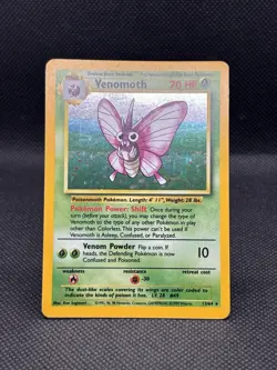 Venomoth 13/64 Pokemon Jungle Holo Rare -Error Card- - Image 2