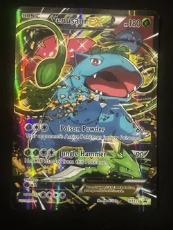 Venusaur EX Black Star Promo Full Art Holo Card XY123 Pokemon TCG - Image 1