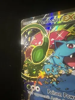 Venusaur EX Black Star Promo Full Art Holo Card XY123 Pokemon TCG - Image 2