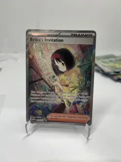 Pokemon TCG Erika's Invitation Scarlet & Violet Holo Card 203/165 - Image 1