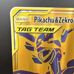 Pokemon TCG Pikachu & Zekrom GX Promo Jumbo Card SM248 Holo TAG TEAM - Image 3