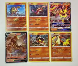 Pokemon TCG 6 Card Lot - Turtonator GX & More - V, Promo 2017-2022 LP/NM - Image 1