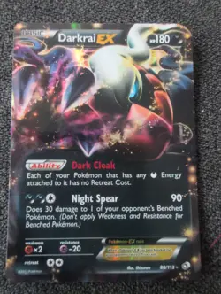 Pokemon Darkrai EX Ultra Rare Holo Card 88/113 Legendary Treasures Series - Image 2