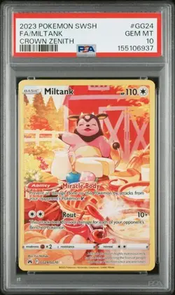 PSA 10 Gem Mint Miltank GG24/GG70 – Crown Zenith Galarian Gallery Pokemon Card - Image 1