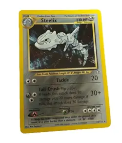 Vintage Pokemon Steelix Neo Genesis Rare 15/111 English 110 HP 2000 Card - Image 1