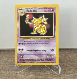 Pokemon TCG Base Set Kadabra 32/102 Uncommon Regular German Unlimited WotC 1999 - Image 1