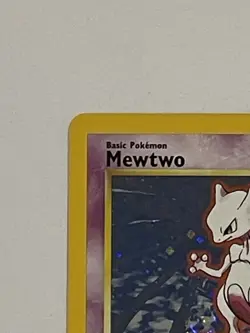 Pokemon TCG Mewtwo Base Set 2 Holo Rare 10/130 60 HP Basic English WOTC - Image 2