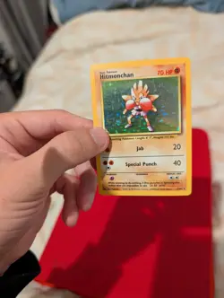 Pokemon TCG Hitmonchan Unlimited Rare Holo Card Base Set 7/102 - Image 5