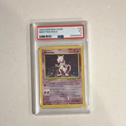 Mewtwo Base Set Holo Rare 10/102 PSA 5 1999 Pokemon TCG English WOTC - Image 1