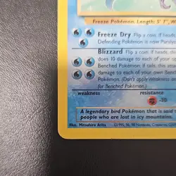 Pokemon TCG Articuno 17/62 Fossil Rare Regular 1999 70 HP English WOTC - Image 4
