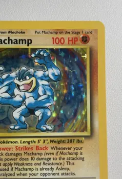 Pokemon TCG Machamp Base Set 8/102 Holo Unlimited Holo Rare - Image 3