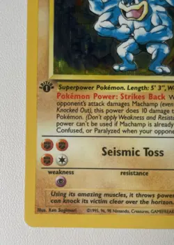 Pokemon TCG Machamp Base Set 8/102 Holo Unlimited Holo Rare - Image 4
