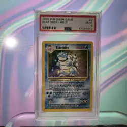 Pokemon Blastoise 2/102 Base Set Unlimited PSA 9 1999 WOTC Holo Rare Mint - Image 1
