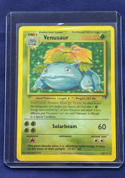 Pokemon Venusaur 15/102 Base Set Holo Rare Unlimited WOTC 1999 - Image 1