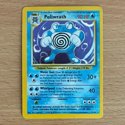 Wizards of the Coast Pokemon TCG Poliwrath 013/102 Base Set Holo Rare 1999 - Image 1