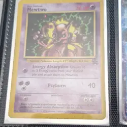 Pokemon TCG Mewtwo 14 Base Set Unlimited Holo Rare EN HP70 Wizards Psychic 1999 - Image 1