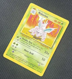 Nidorino 30/102 Uncommon Unlimited Base Set 1999 - Pokemon TCG (NM) - Image 3