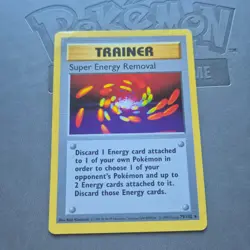 Pokemon - Super Energy Removal 79/102 Base Set Shadowless Pokemon Unlimited MP - Image 1