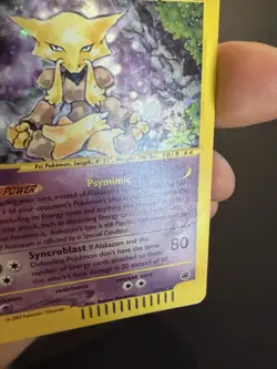 Alakazam Holo Rare 11/165 Expedition Base Set Pokemon TCG 100 MP English - Image 3