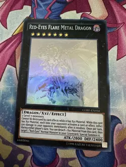 Yugioh! MP Red-Eyes Flare Metal Dragon - CORE-EN054 - Ghost Rare - Unlimited Edi - Image 1