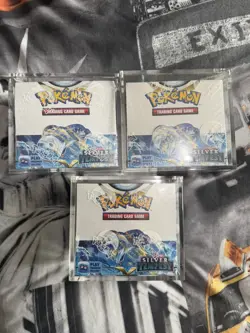 Pokemon TCG Sword & Shield Silver Tempest Booster Box 36 Packs - with acrylic - Image 1