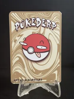 1st Edition Pokederp Liquootie - Vaporeon 13/25 First Print Custom Derpy Card #X - Image 2