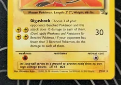 Raichu 29/62 Non Holo Rare Fossil Pokemon Tcg Card Vintage Wotc Lightly Played - Image 3