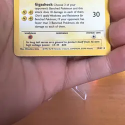 Pokemon TCG Raichu 14/62 Fossil Holo Rare Unlimited 1999 90HP English - Image 3