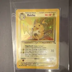 Raichu 14/62 Fossil Holo Rare Holo Unlimited EN Pokemon TCG The Pokemon Company - Image 1