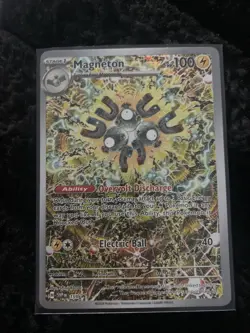 Pokemon TCG Magneton SVP 159 Surging Sparks Promo Card NM Condition Ungraded - Image 1