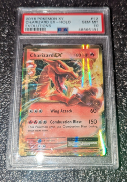 2016 Pokemon XY Evolutions Holo Charizard EX #12 PSA 10 - Image 2