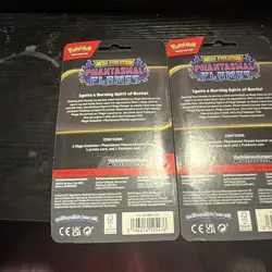 🔥 Pokemon TCG Phantasmal Flames Blister Lot 2 Sealed Promo Coin Booster Packs - Image 3