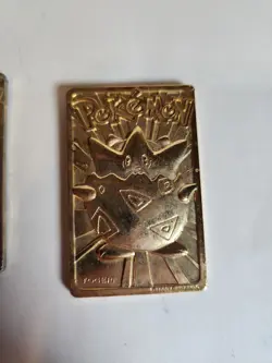 1999 Vintage Burger King 23K Gold Plated Pokemon Cards Full Set Of 6 - Image 4