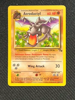 Pokemon TCG Aerodactyl Fossil, Unlimited Rare Card 16/62 - Image 1
