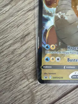 Pokemon TCG Dragonite v SWSH235 Black Star Promo Holo Card - Image 5