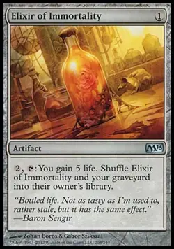 1x Elixir of Immortality M13 MtG Magic Artifact Uncommon 1 x1 Card Cards - Image 1