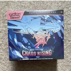 Pokemon TCG Elite Trainer Box Mega Evolution: Chaos Rising. Slight rip in seam. - Image 1