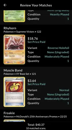 Rare Vintage Pokemon 10 Card Lot, - Image 2