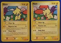 Pokemon TCG Minun 4/113 and Plusle 5/113 2-Card Lot English - Image 1