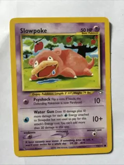 Pokemon Neo Genesis Slowpoke 73/111 Non-Holo Card LP Condition - Image 1