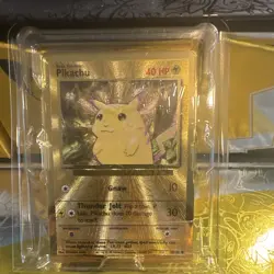 Pokemon TCG Celebrations UPC Pikachu Gold Metal Card 25th Anniversary - Image 1