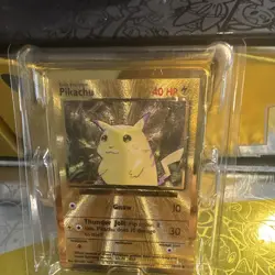 Pokemon TCG Celebrations UPC Pikachu Gold Metal Card 25th Anniversary - Image 2
