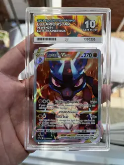 Pokemon TCG Crown Zenith Lucario VSTAR SWSH291 Promo Card - Image 1
