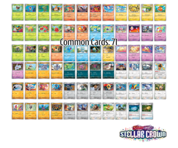 Pokemon Stellar Crown Complete Common, Uncommon & Rare 125 Card Set - Image 3