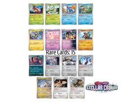 Pokemon Stellar Crown Complete Common, Uncommon & Rare 125 Card Set - Image 5