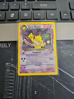 Pokemon Dark Hypno Team Rocket 9/82 Holo Rare Vintage Trading Card NM-/LP - Image 1